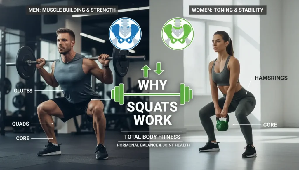Why Squats Work for Both Men and Women
