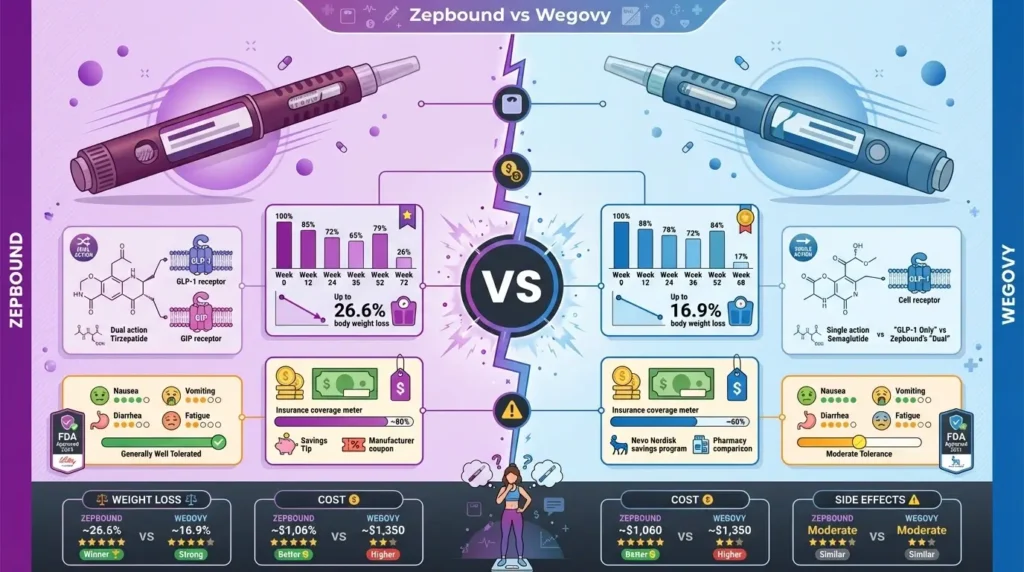 Zepbound vs Wegovy Side Effects