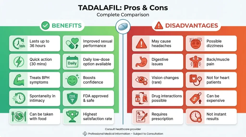 Tadalafil vs Sildenafil